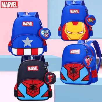 Super-Heróis Marvel Mochila Vingadores, Homem-Aranha, Capitão América, Homem de Ferro Cartoon Mochila escolar para as Crianças dos desenhos animados Presentes Mochilas