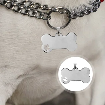 10 Pcs Charme Metal Tags Tag De Cão Espaços Em Branco Acessórios De Etiquetas De Identificação Personalizada De Gravura Em Metal Cachorro Moedas Colar Pingente Nome