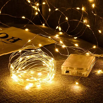 5/10M Luz da corda LED Decoração de Natal de Fadas Garland Luz Impermeável Festa ao ar livre do Jardim Ramadã Páscoa Decoração da Lâmpada
