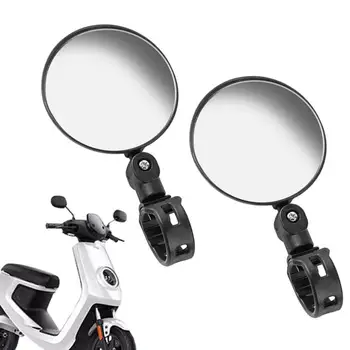 Moto Espelho Retrovisor De Bicicleta, De Moto, De Bicicleta Espelhos Retrovisores Ajustáveis Traseira Da Bicicleta Visão Espelhos Elétricos De Bicicleta De Montanha