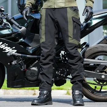 Novo Andar de Moto Calças de Inverno espessa e Quente Andar de Roupa Casal Casual Calças para Homens e Mulheres de Moto Calças