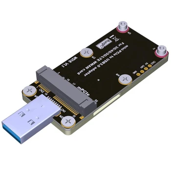 Mini-Pcie USB 3.0 Adaptador de Cartão Com dois Slots para Cartão SIM Suportar 4G/5G/LTE Módulo Para WWAN Módulo Adaptador de Teste