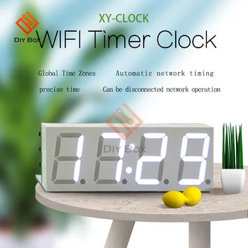 Wi-fi Relógio de Tempo de Serviço do Módulo Automaticamente Dá o Tempo Quente para o Digital DIY Relógio Eletrônico Através da Rede sem Fios