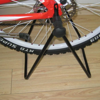 Universal De Alta Qualidade Flexível Bicicleta Display Triplo Cubo De Roda De Reparação De Kick Stand Stand Para Estacionamento Titular De Dobramento A Quente