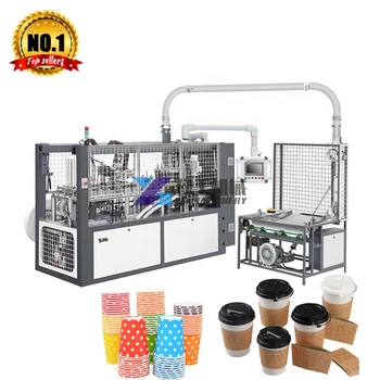 Totalmente Automática, Máquina para Fabricação de Descartáveis de Café, Copo de Papel Automática de Alta Velocidade, Máquina formadora de Copo de Papel