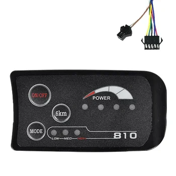 S810 E-Bike Display LED Medidor de 36V IP65 UART Protocolo SM 5+2 PINOS para a Bicicleta Elétrica Bicicleta Elétrica Medidor de