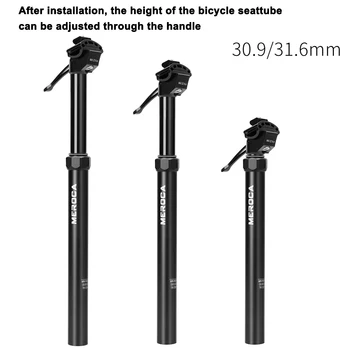 Telescópico de Bicicleta, o Espigão 30.9/31.6 mm de Altura Ajustável de Bicicleta SeatTube Liga de Alumínio Hidráulica Selim de Bicicleta Acessório