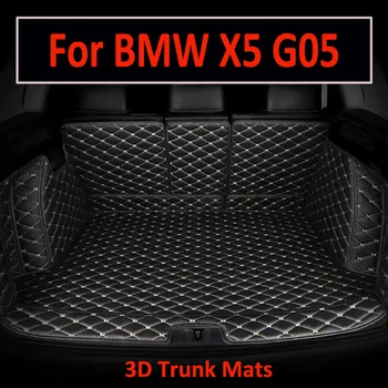 Alta qualidade! Conjunto completo tronco de carro tapetes para BMW X5 G05 2020 impermeável carga forro de tapetes de inicialização tapetes para X5 2019