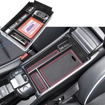 Para Honda HRV 2023 Carro de apoio de Braço Central de Armazenamento de Caixa de Acessórios do Console Central Organizador Recipientes de Inserir Suporte de Bandeja