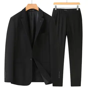 5829-terno dos homens versão coreana do belo casual, casual paletó tendência roupa de duas peças