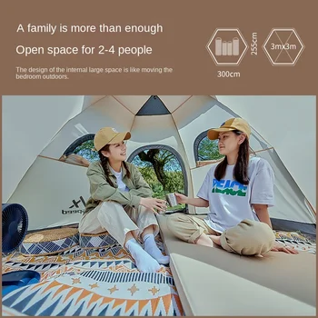 Tenda Ao Ar Livre Totalmente Automático Dobrável Portátil Piquenique Equipamento De Camping Tenda, Toldo