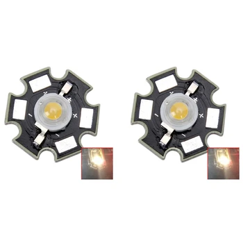 2X 3W de Alta Potência Estrelas Lâmpada de LED (Branco)