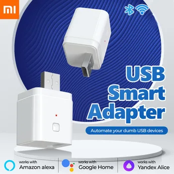 Xiaomi Youpin Inteligente Adaptador USB Interruptor de 5V Wifi USB Adaptador de Energia em Casa Smart Switch através de Tuya APLICATIVO de Controle de Voz Para o Google Alexa