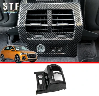 De Fibra De Carbono, Interior Em Estilo Traseira Ventilação De Ar-Condicionado Da Tomada De Cobertura Total Da Guarnição Para A Audi Q3 2019 2020 Acessórios Para Carros Adesivos