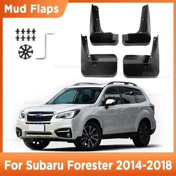 4Pcs Para o Subaru Forester 2014-2018 2017 Mudflaps Lama Guardas Retalhos de resguardo, pára-lamas Fender Frente da Roda Traseira Acessórios