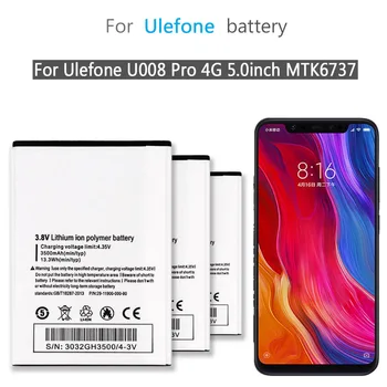 Bateria de substituição Para Ulefone U008 Pro U008Pro 4G de 5,0 polegadas MTK6737