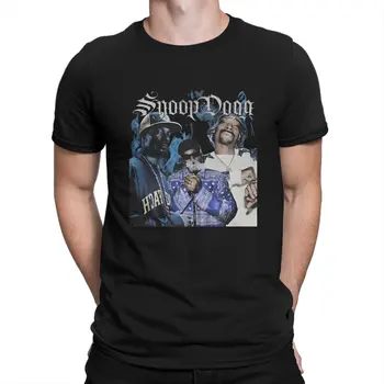 Homens Camiseta Snoop Dog Engraçado Camisetas de Manga Curta, Gola Redonda, T-Shirt de Algodão Puro Presente de Aniversário de Roupas