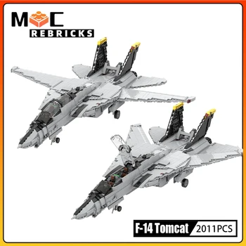 Militares modernos Caças Grumman F-14 Tomcat, o MOC Bloco de Construção de Aeronave Modelo de Tijolos Kits de Brinquedos para Crianças de Presente de Natal