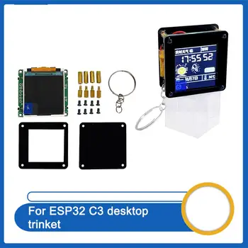 Para ESP32C3 de 1,44 Polegadas LCD Desktop Enfeites Pequenos Mini Carry na TV SPI Tela ST7735 Spaceman Portátil Lvgl Pingente N1A3