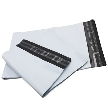 Correio Auto-selo Adesivo Sacos de 10pcs de Envio Postal de Plástico Branco Envelope de Armazenamento Poli Mailer