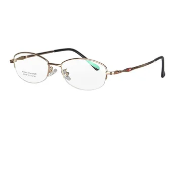 Mulheres miopia óculos de titânio quadro de pequeno tamanho da lente de óculos de grau única visão personalizada comprador prescrição semestre quadro
