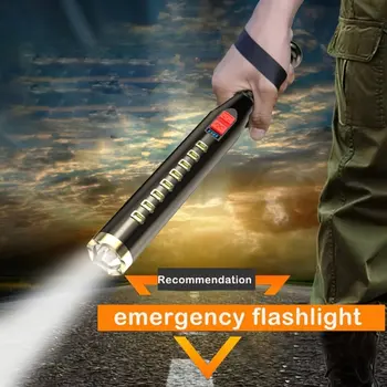 Quente 2024 Nova Auto-defesa Mace Lanterna LED brilhante Portáteis de Defesa de Segurança da Lâmpada de Ultra Brilhante, com Suspensão de Corda Entrega Rápida