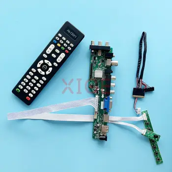 Para B140XTN01 B140XTN02 B140XTN03 Controlador de Placa de 2AV+USB+DHMI+VGA DIY Kit de 14
