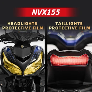 Utilizado Para a YAMAHA AEROX155 de Moto Acessórios Farol E Taillilght Transparente Película Protetora Moto Lâmpada de Proteção de Reequipamento