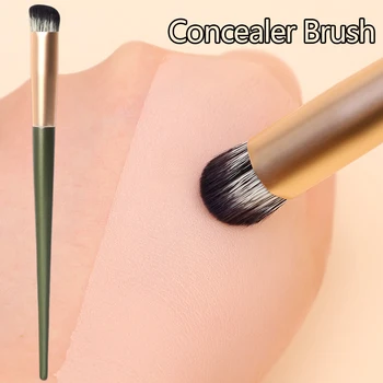 1Pcs Concealer maquiagem Escova de Dedo Barriga Precision Angled Contour Brush Tampa de Acne, olheiras Detalhe Multi-Função Cosméticos
