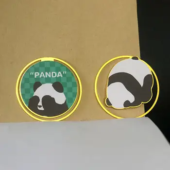 4Pcs Livro, Marcador de Livro Clip Clara Textura Panda Favoritos Panda Indicador de Clip de Metal Marcador