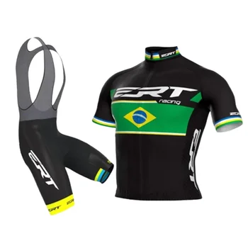 Conjunto de Jersey de Ciclismo de carreras, para hombre, ropa de mangá corta transpirable, camisetas de bicicleta, pantalones cor